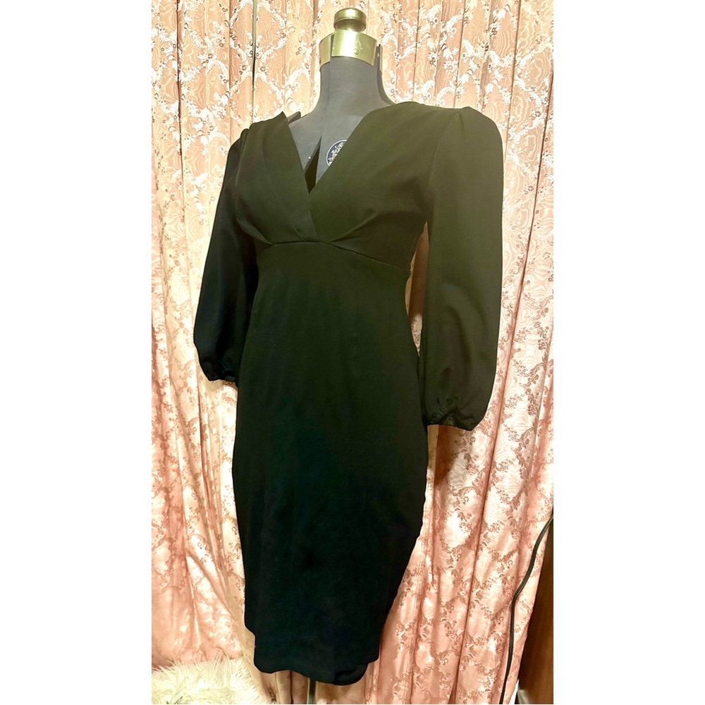 Micheline Pitt Bawdy Wiggle Dress -  Black